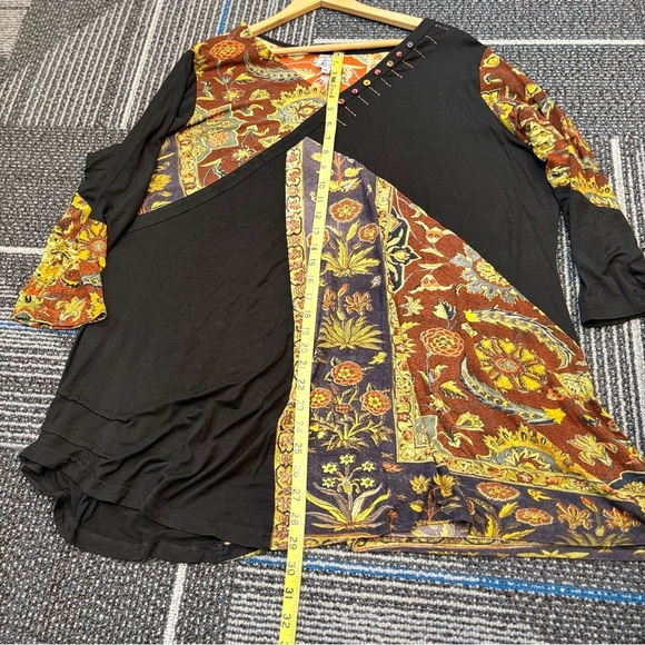 Parsley & Sage 3X Tunic Top Multicolor Patchwork - Picture 10 of 11
